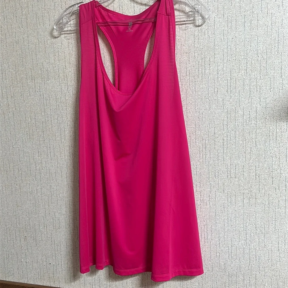IDEOLOGY PLUS SIZE RACERBACK TANK: FIERY PINK: NWT: SZ 3X